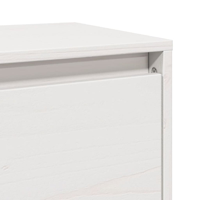 vidaXL fehér tömör fenyőfa faliszekrény 100 x 30 x 35 cm