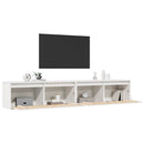 vidaXL 2 darab fehér tömör fenyőfa faliszekrény 100 x 30 x 35 cm