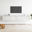 vidaXL 2 darab fehér tömör fenyőfa faliszekrény 100 x 30 x 35 cm