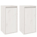 vidaXL 2 db fehér tömör fenyőfa faliszekrény 30 x 30 x 60 cm
