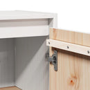 vidaXL 2 db fehér tömör fenyőfa faliszekrény 30 x 30 x 60 cm