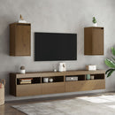 vidaXL 2 db mézbarna tömör fenyőfa faliszekrény 30 x 30 x 60 cm