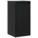 vidaXL 2 db fekete tömör fenyőfa faliszekrény 30 x 30 x 60 cm