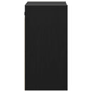 vidaXL 2 db fekete tömör fenyőfa faliszekrény 30 x 30 x 60 cm