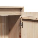 vidaXL fekete tömör fenyőfa faliszekrény 30 x 30 x 100 cm