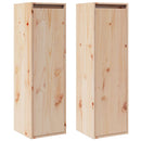 vidaXL 2 db tömör fenyőfa faliszekrény 30 x 30 x 100 cm