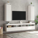 vidaXL 2 db fehér tömör fenyőfa faliszekrény 30 x 30 x 100 cm