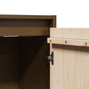 vidaXL mézbarna tömör fenyőfa faliszekrény 30 x 30 x 100 cm