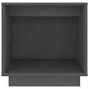 vidaXL szürke tömör fenyőfa éjjeliszekrény 40 x 30 x 40 cm