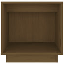 vidaXL 2 darab mézbarna tömör fenyőfa éjjeliszekrény 40 x 30 x 40 cm