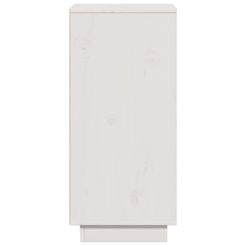 vidaXL fehér tömör fenyőfa tálalószekrény 31,5 x 34 x 75 cm