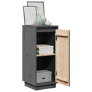 vidaXL 2 db szürke tömör fenyőfa tálalószekrény 31,5 x 34 x 75 cm