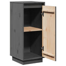 vidaXL 2 db szürke tömör fenyőfa tálalószekrény 31,5 x 34 x 75 cm