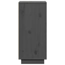 vidaXL 2 db szürke tömör fenyőfa tálalószekrény 31,5 x 34 x 75 cm