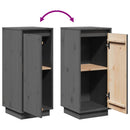 vidaXL 2 db szürke tömör fenyőfa tálalószekrény 31,5 x 34 x 75 cm