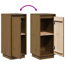 vidaXL 2 db mézbarna tömör fenyőfa tálalószekrény 31,5 x 34 x 75 cm