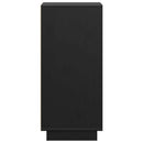 vidaXL 2 db fekete tömör fenyőfa tálalószekrény 31,5 x 34 x 75 cm