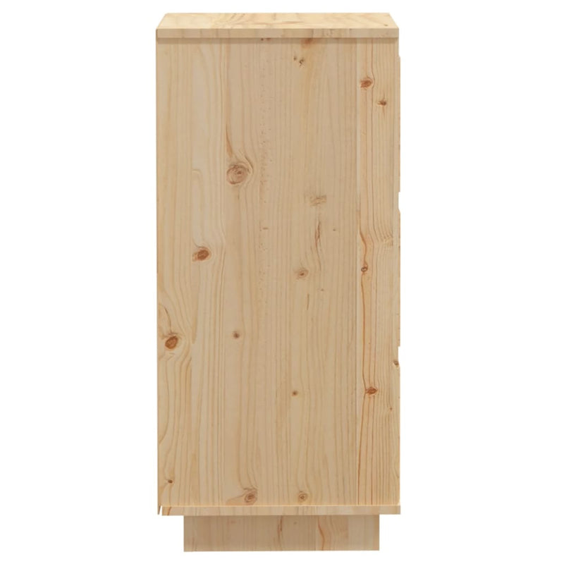 vidaXL 2 db tömör fenyőfa tálalószekrény 32 x 34 x 75 cm