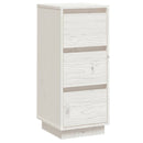 vidaXL fehér tömör fenyőfa tálalószekrény 32 x 34 x 75 cm