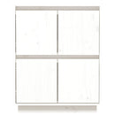 vidaXL fehér tömör fenyőfa tálalószekrény 60 x 34 x 75 cm