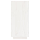 vidaXL fehér tömör fenyőfa tálalószekrény 60 x 34 x 75 cm