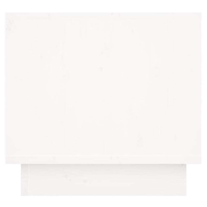 vidaXL fehér tömör fenyőfa éjjeliszekrény 35 x 34 x 32 cm