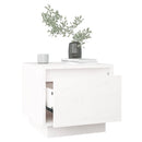 vidaXL 2 db fehér tömör fenyőfa éjjeliszekrény 35 x 34 x 32 cm