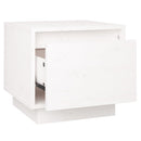 vidaXL 2 db fehér tömör fenyőfa éjjeliszekrény 35 x 34 x 32 cm