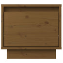 vidaXL 2 db mézbarna tömör fenyőfa éjjeliszekrény 35 x 34 x 32 cm