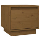 vidaXL 2 db mézbarna tömör fenyőfa éjjeliszekrény 35 x 34 x 32 cm