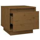 vidaXL 2 db mézbarna tömör fenyőfa éjjeliszekrény 35 x 34 x 32 cm