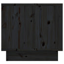 vidaXL 2 db fekete tömör fenyőfa éjjeliszekrény 35 x 34 x 32 cm