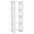 vidaXL magasfényű fehér könyvszekrény/térelválasztó 80 x 30 x 160 cm