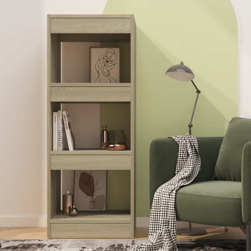 vidaXL sonoma tölgy szerelt fa könyvszekrény/térelválasztó 40x30x103cm