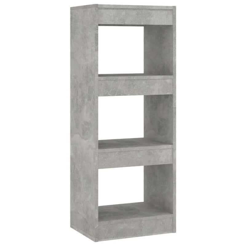 vidaXL betonszürke szerelt fa könyvszekrény/térelválasztó 40x30x103 cm