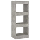 vidaXL betonszürke szerelt fa könyvszekrény/térelválasztó 40x30x103 cm