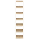 vidaXL sonoma-tölgyszínű térelválasztó könyvszekrény 40 x 30 x 198 cm
