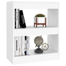 vidaXL fehér térelválasztó könyvszekrény 60 x 30 x 72 cm