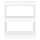 vidaXL fehér térelválasztó könyvszekrény 60 x 30 x 72 cm