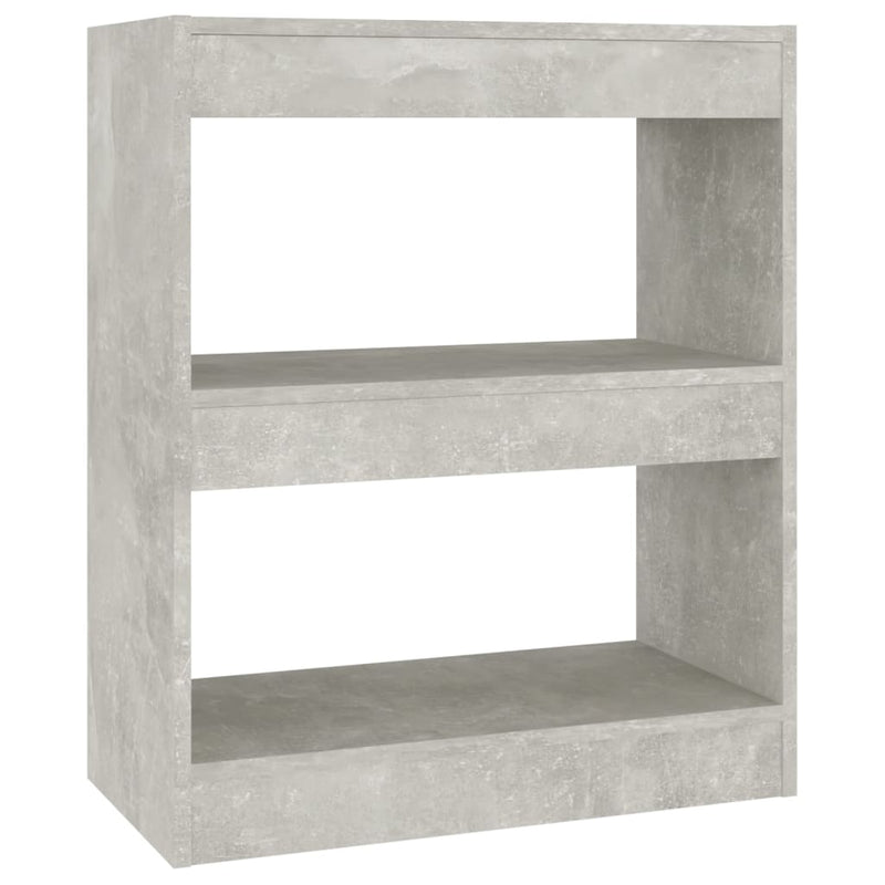 vidaXL betonszürke térelválasztó könyvszekrény 60 x 30 x 72 cm