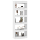 vidaXL fehér szerelt fa könyvszekrény/térelválasztó 60x30x166 cm