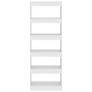 vidaXL fehér szerelt fa könyvszekrény/térelválasztó 60x30x166 cm