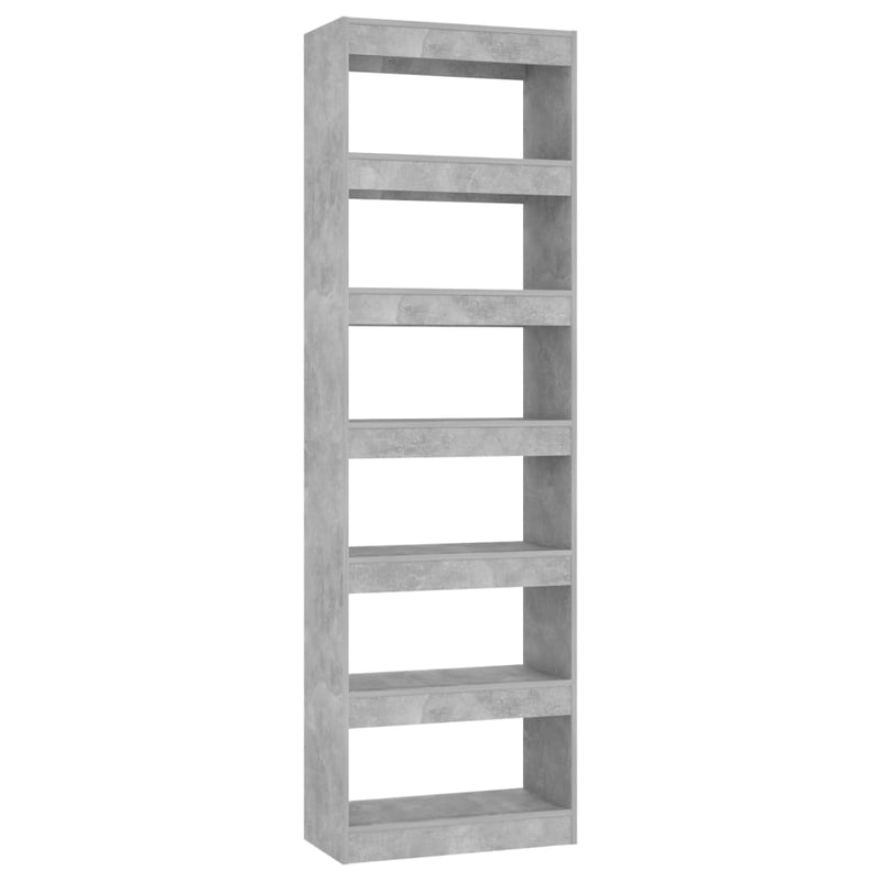 vidaXL betonszürke könyvszekrény/térelválasztó 60 x 30 x 198 cm