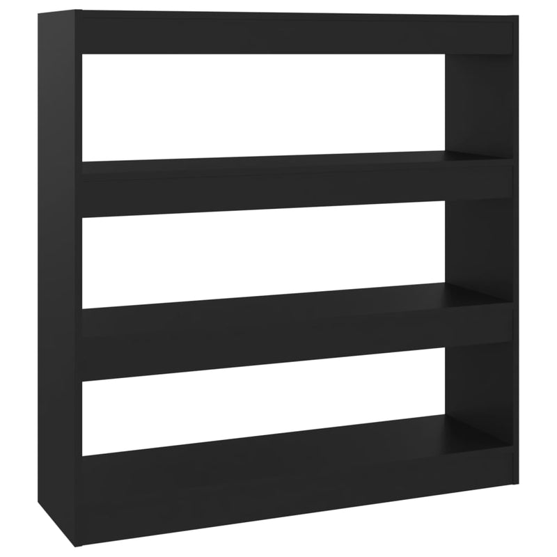vidaXL fekete térelválasztó könyvszekrény 100 x 30 x 103 cm