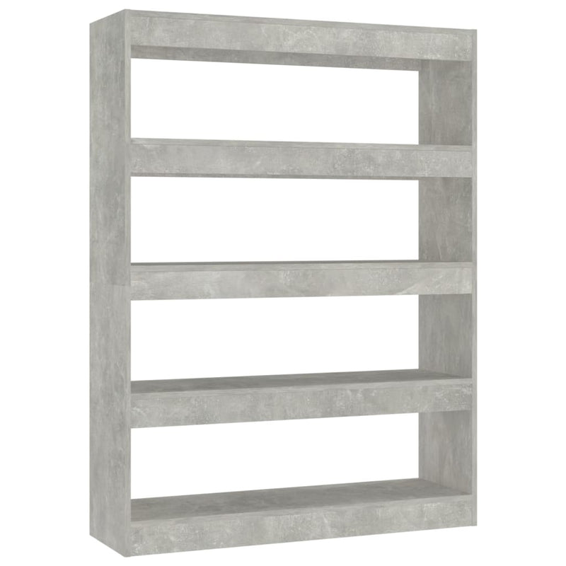 vidaXL betonszürke könyvszekrény/térelválasztó 100 x 30 x 135 cm