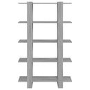 vidaXL szürke sonoma színű térelválasztó könyvszekrény 100x30x160 cm