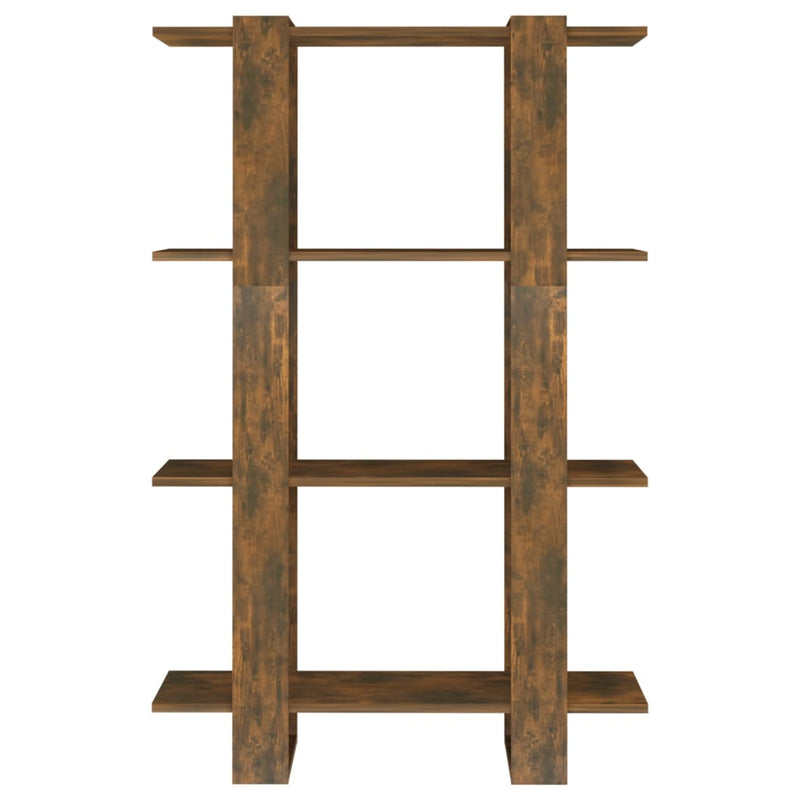 vidaXL füstös tölgy színű térelválasztó könyvszekrény 80x30x123,5 cm