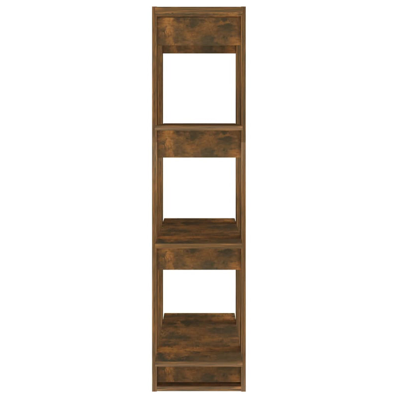 vidaXL füstös tölgy színű térelválasztó könyvszekrény 80x30x123,5 cm