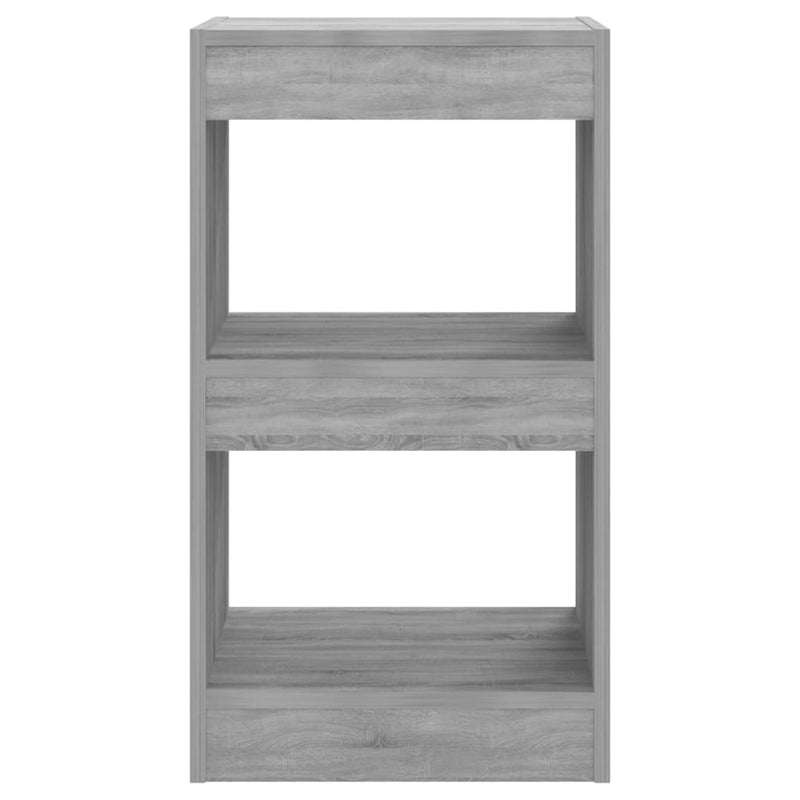 vidaXL szürke sonoma színű könyvszekrény/térelválasztó 80 x 30 x 87 cm