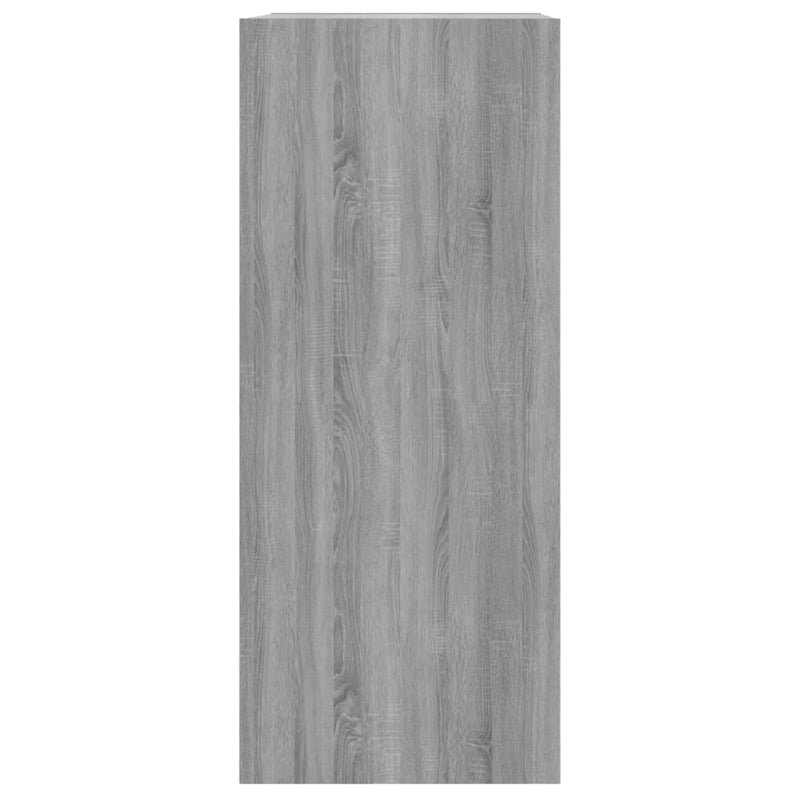 vidaXL szürke sonoma színű könyvszekrény/térelválasztó 80 x 30 x 87 cm